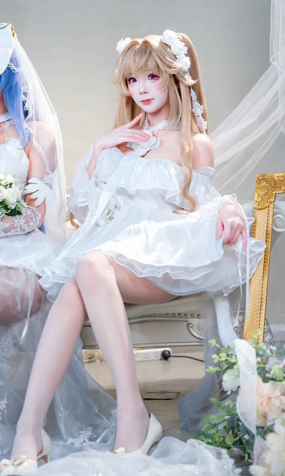 碧蓝航线, 安克雷奇cos, 花嫁cosplay, 碧蓝航线九周年, 白色婚纱摄影