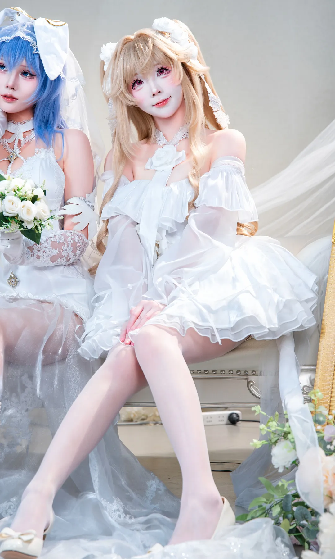 アズールレーン, アンカレッジコスプレ, 花嫁コスプレ, アズールレーン9周年, 白いウェディングドレスの撮影 - 3枚目