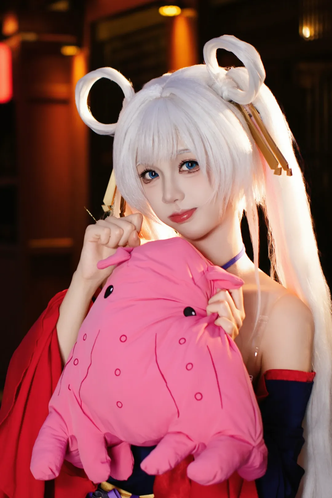二次元摄影, 超时空辉夜姬, 月见八千代cos, 白发cosplay, 和风角色扮演 - 第2张