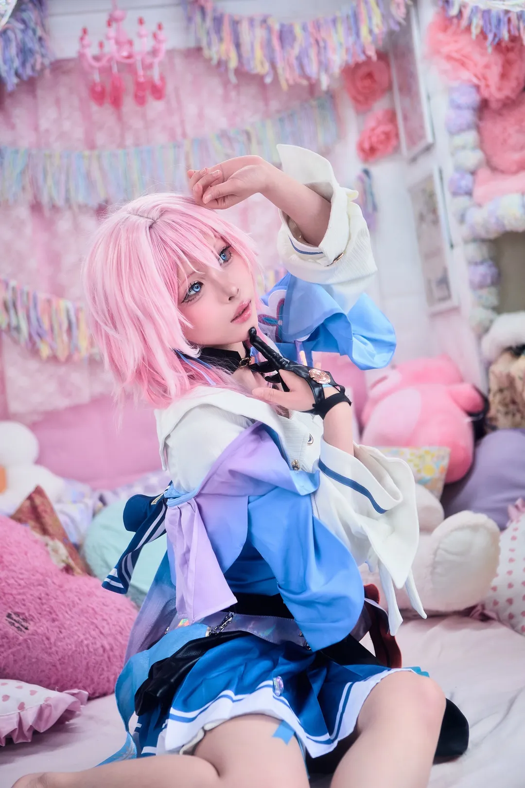 二次元撮影, 崩壊：スターレイル, 三月なのか コスプレ, ピンク髪のキャラクター, 少女感コーデ - 2枚目