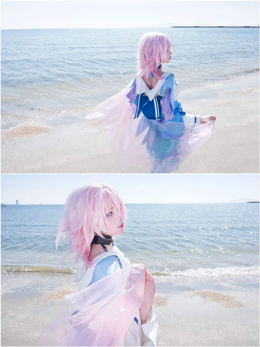 崩壊：スターレイル, 三月なのか コスプレ, 二次元キャラクター, コスプレ撮影, 海辺のロケ - 1枚目