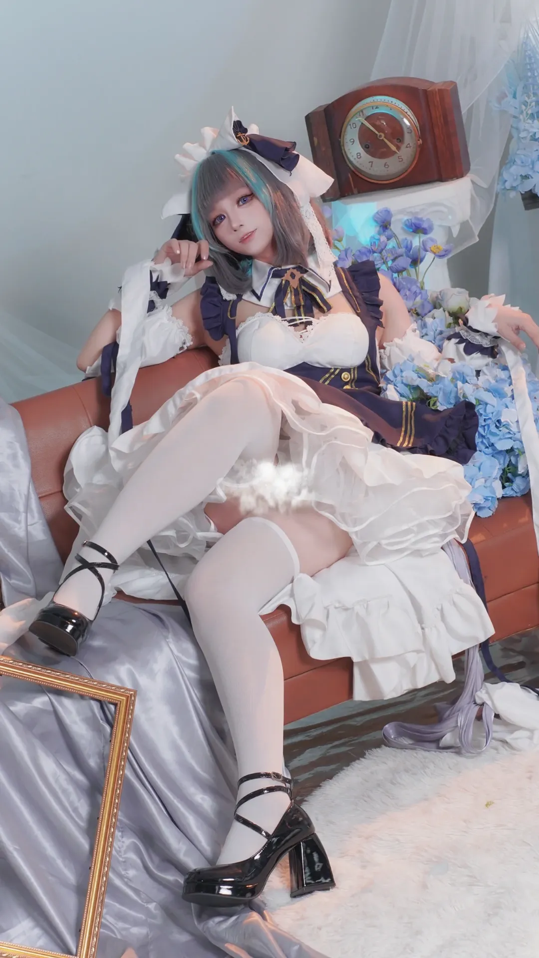 cosplay, 二次元摄影, 柴郡cos, 碧蓝航线, 女仆装 - 第1张