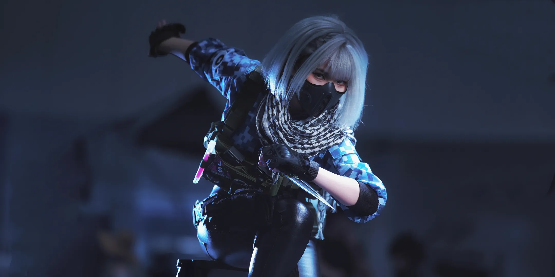麦晓雯cos, 三角洲行动, 战术风cos, 硬核cosplay, 枪战游戏cos - 第2张