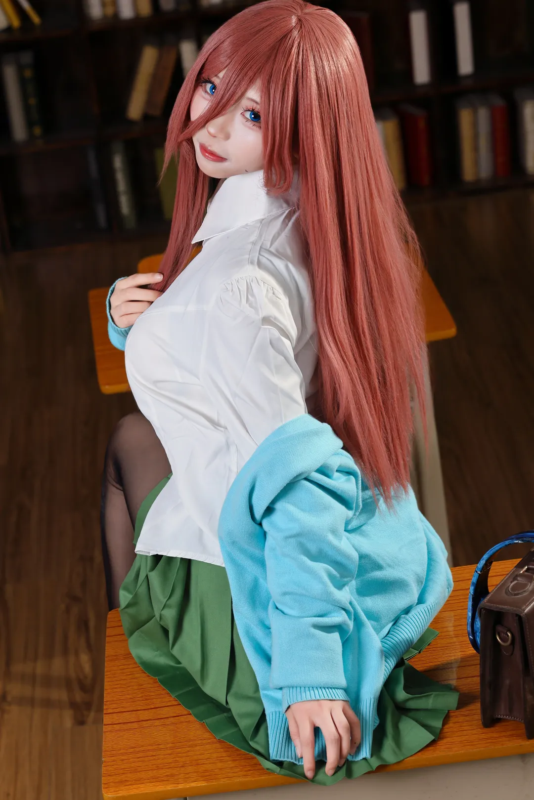 中野三玖cos, 五等分的新娘, 日系校园, 动漫cos, 校园氛围 - 第2张