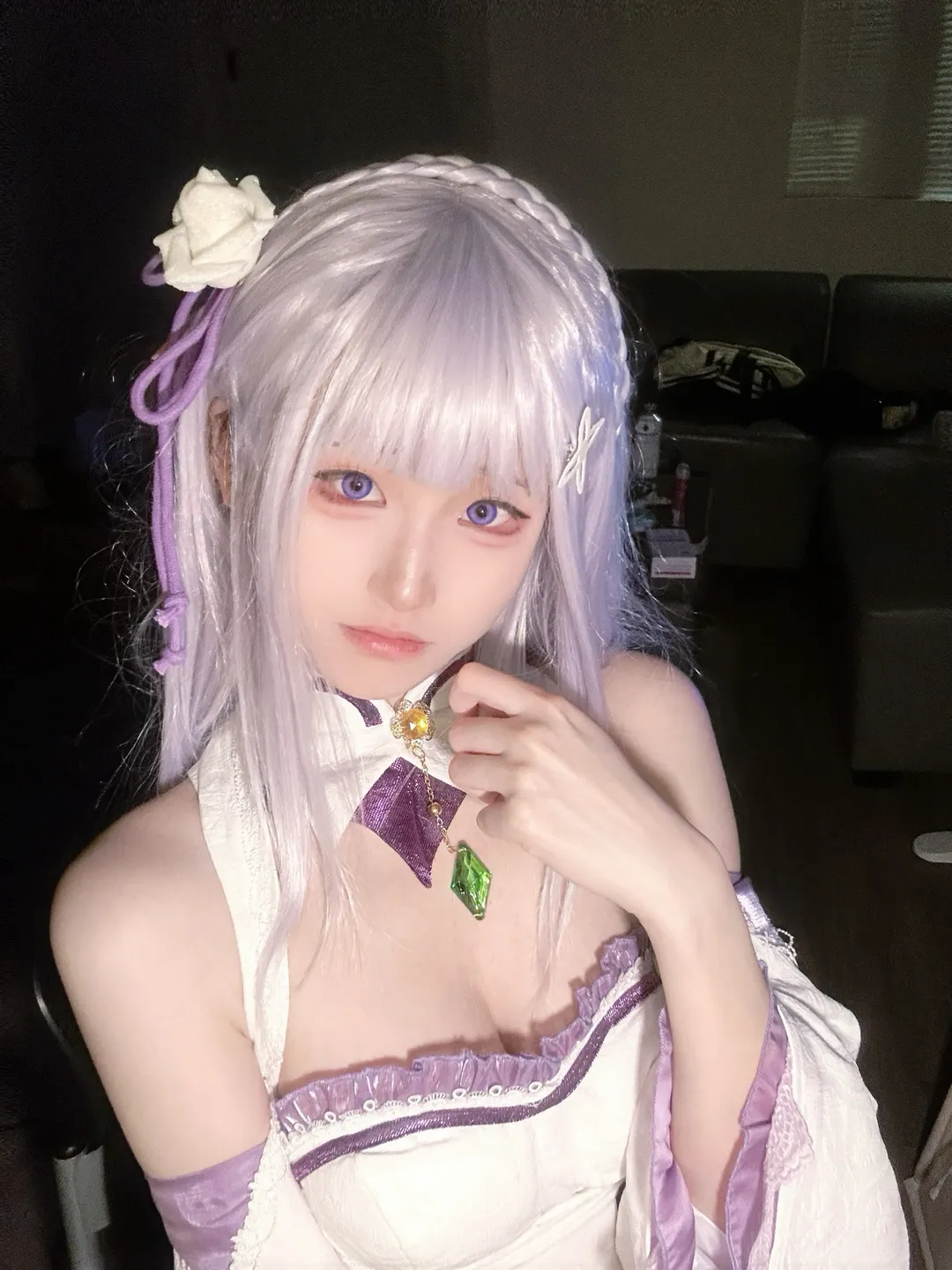 二次元, コスプレ, エミリア コスプレ, メイクテスト, Re:ゼロから始める異世界生活