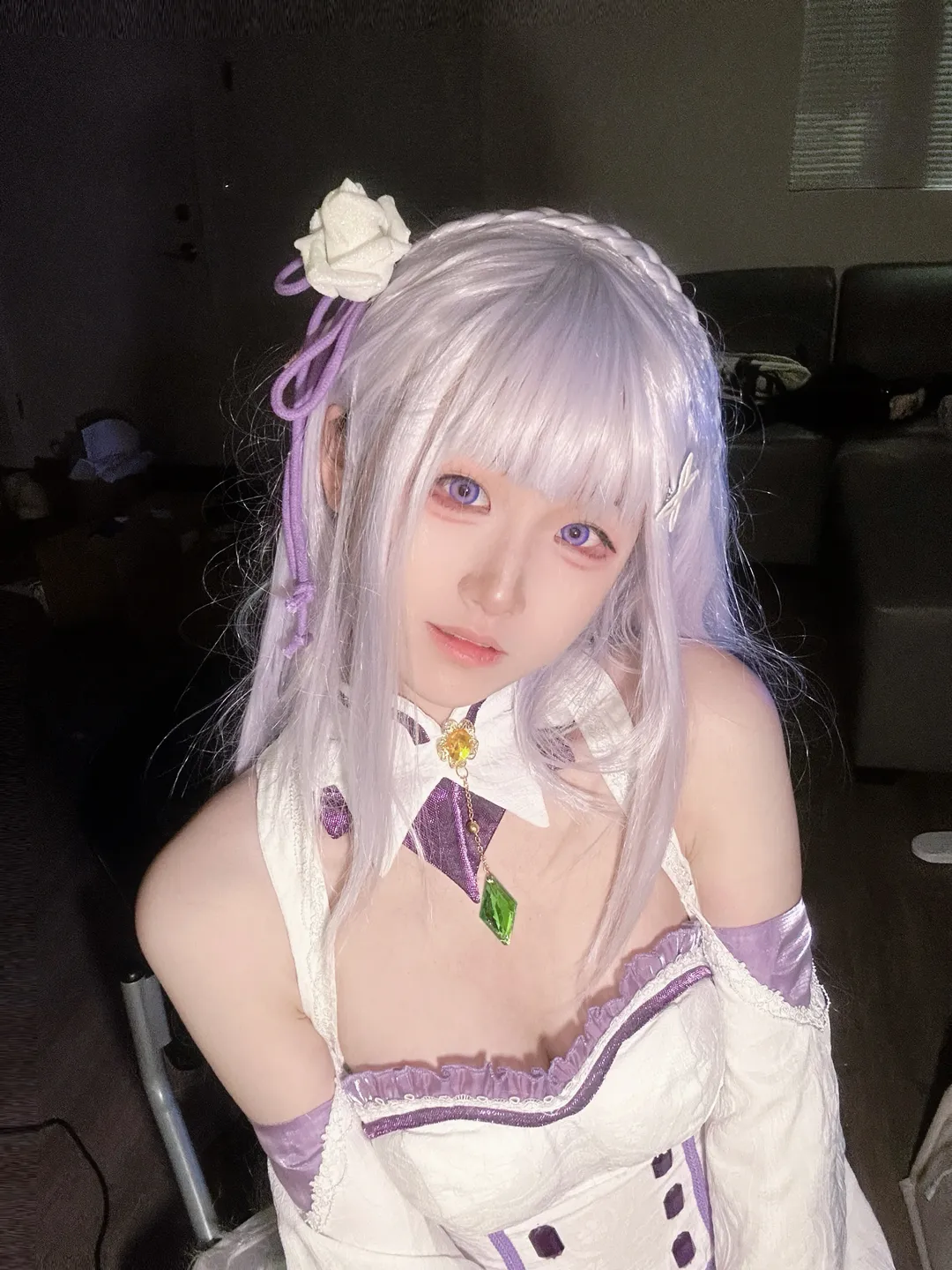二次元, cosplay, 爱蜜莉雅cos, 试妆, Re:从零开始的异世界生活 - 第2张