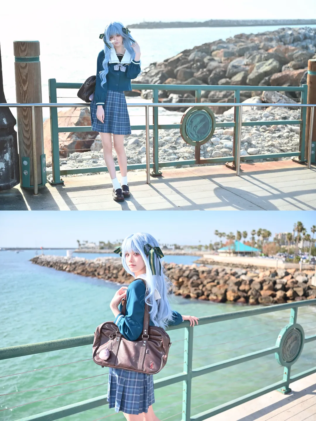 丰川祥子cos, Ave Mujica, 海边cosplay, bangdream, 白祥 - 第4张