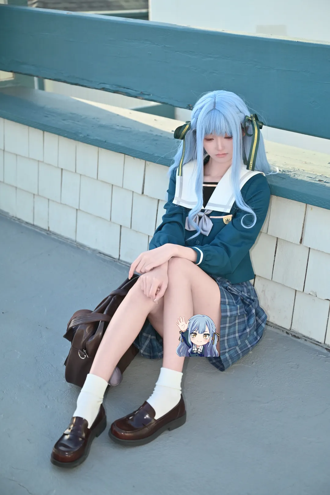 丰川祥子cos, Ave Mujica, 海边cosplay, bangdream, 白祥 - 第5张