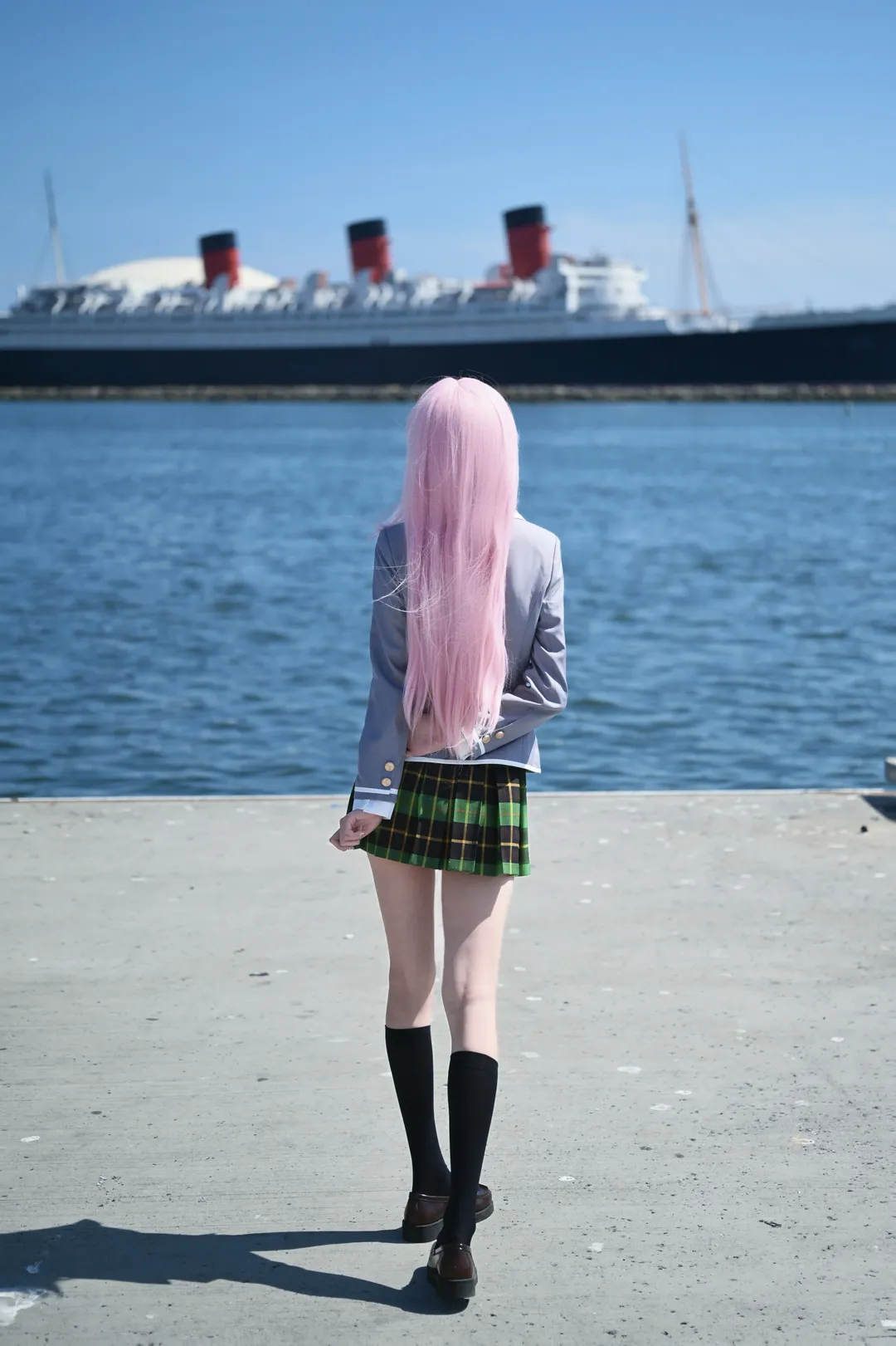 二次元日常, 千早愛音 コスプレ, バンドリ！It's MyGO!!!!!, JK制服コスプレ, ロサンゼルス写真 - 2枚目