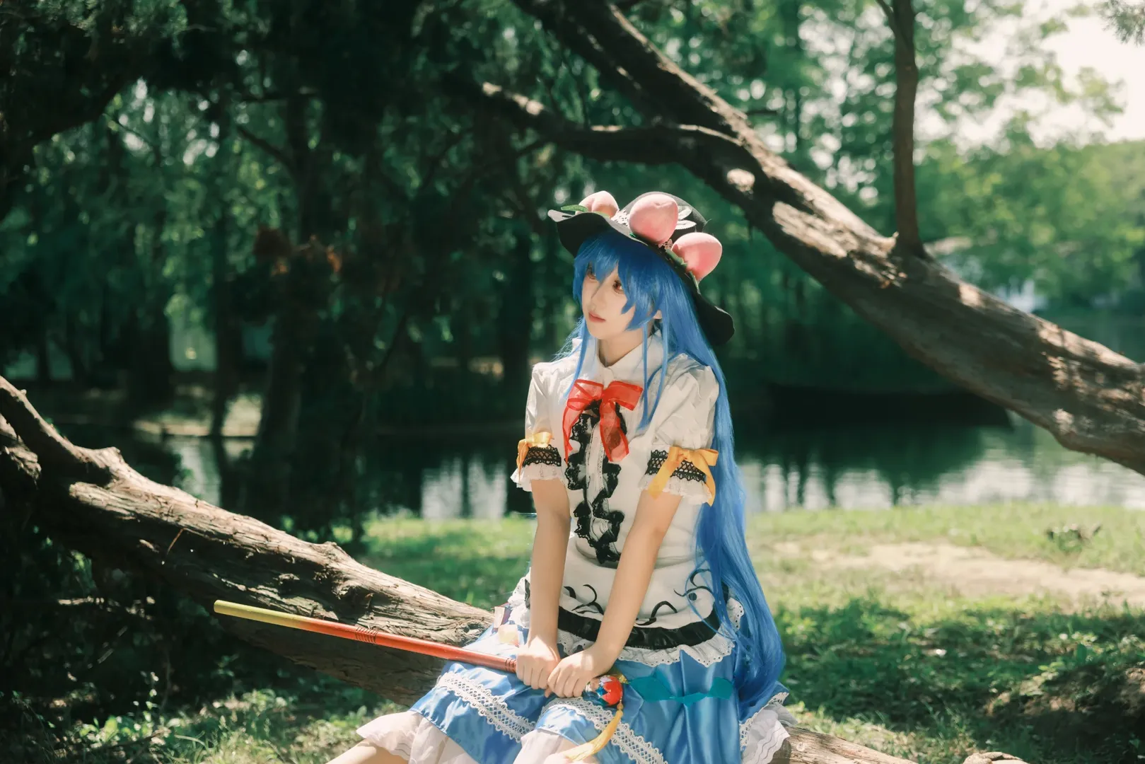 东方project, 户外拍摄, 和风服装, 比那名居天子cos, 法索老师 - 第10张