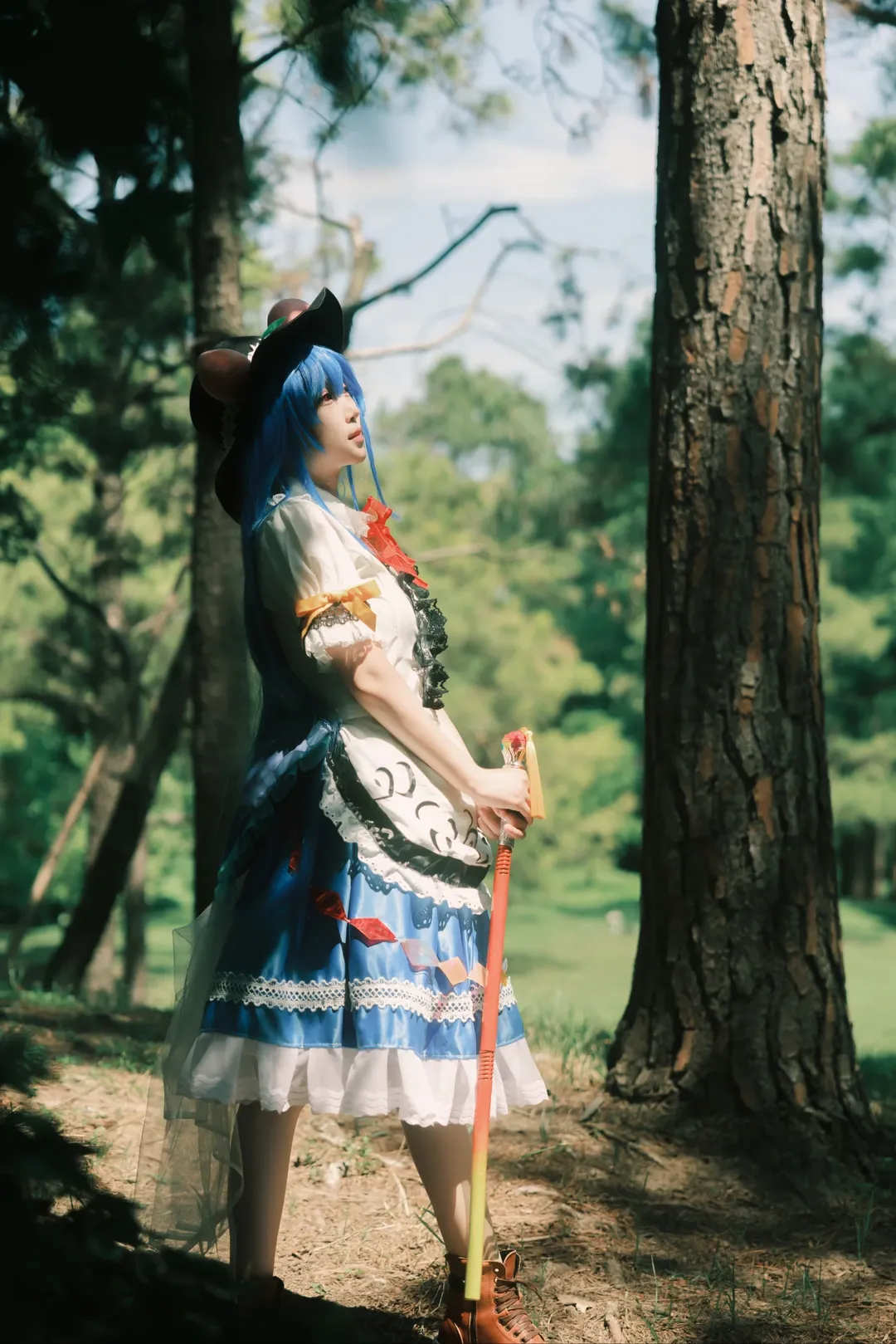 东方project, 户外拍摄, 和风服装, 比那名居天子cos, 法索老师 - 第11张