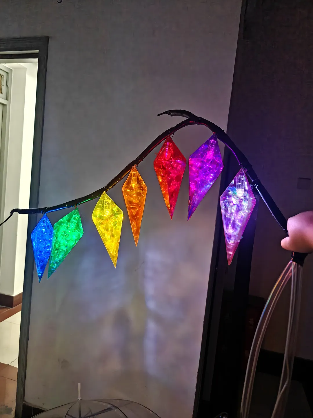 東方Project, フランドール・スカーレット コスプレ, 手作り小道具, コスプレ小道具製作, 光る羽