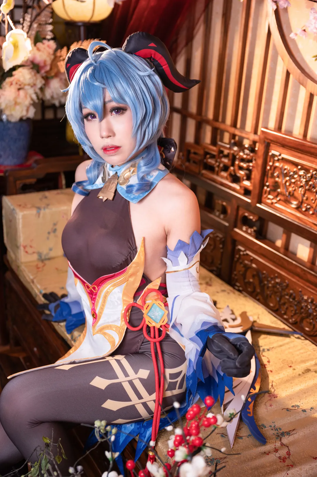 原神, キャラクター再現, 甘雨 コスプレ, 雰囲気, 海灯祭