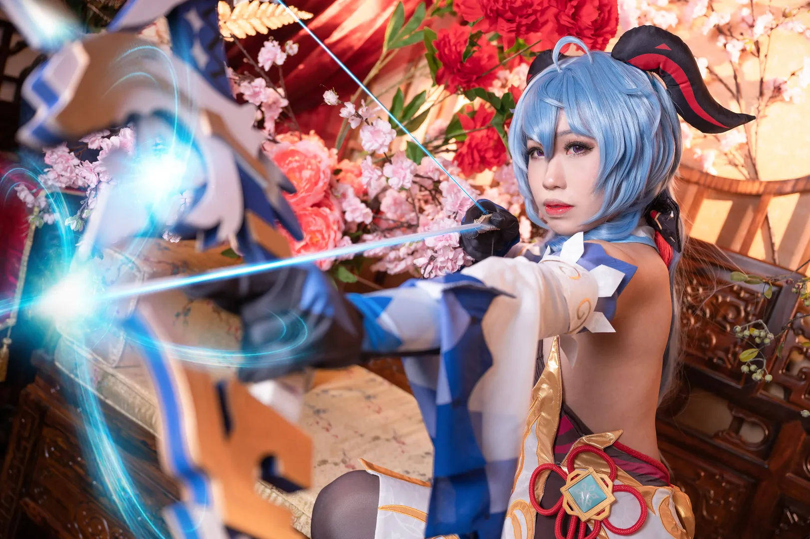 原神, キャラクター再現, 甘雨 コスプレ, 雰囲気, 海灯祭 - 10枚目