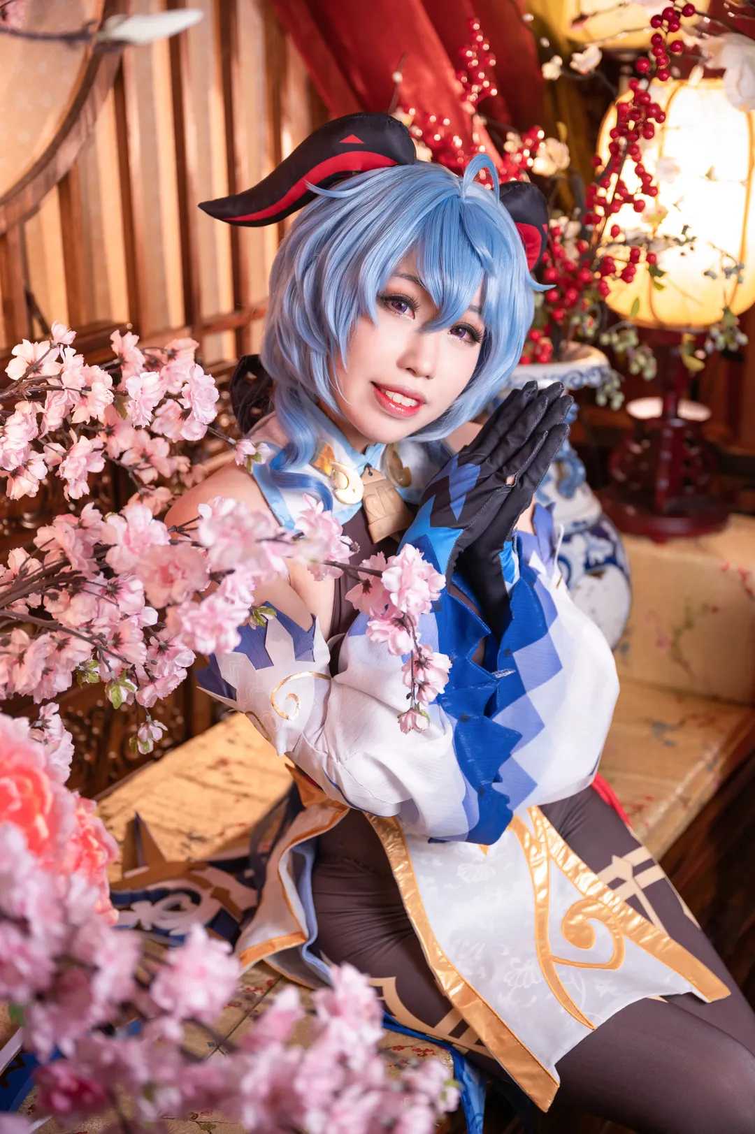 原神, キャラクター再現, 甘雨 コスプレ, 雰囲気, 海灯祭 - 3枚目