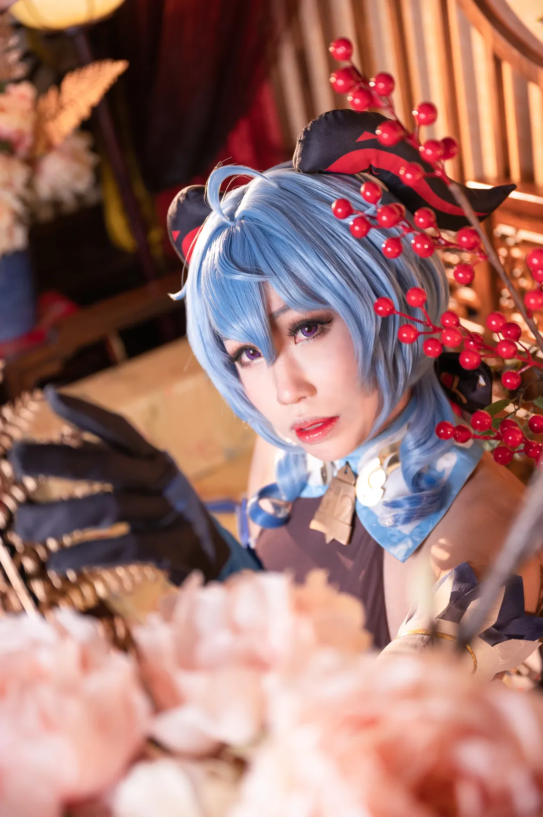 原神, キャラクター再現, 甘雨 コスプレ, 雰囲気, 海灯祭 - 5枚目