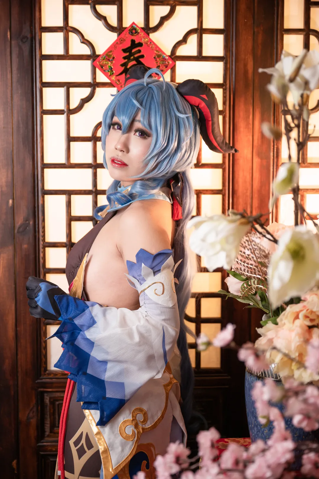 原神, キャラクター再現, 甘雨 コスプレ, 雰囲気, 海灯祭 - 7枚目