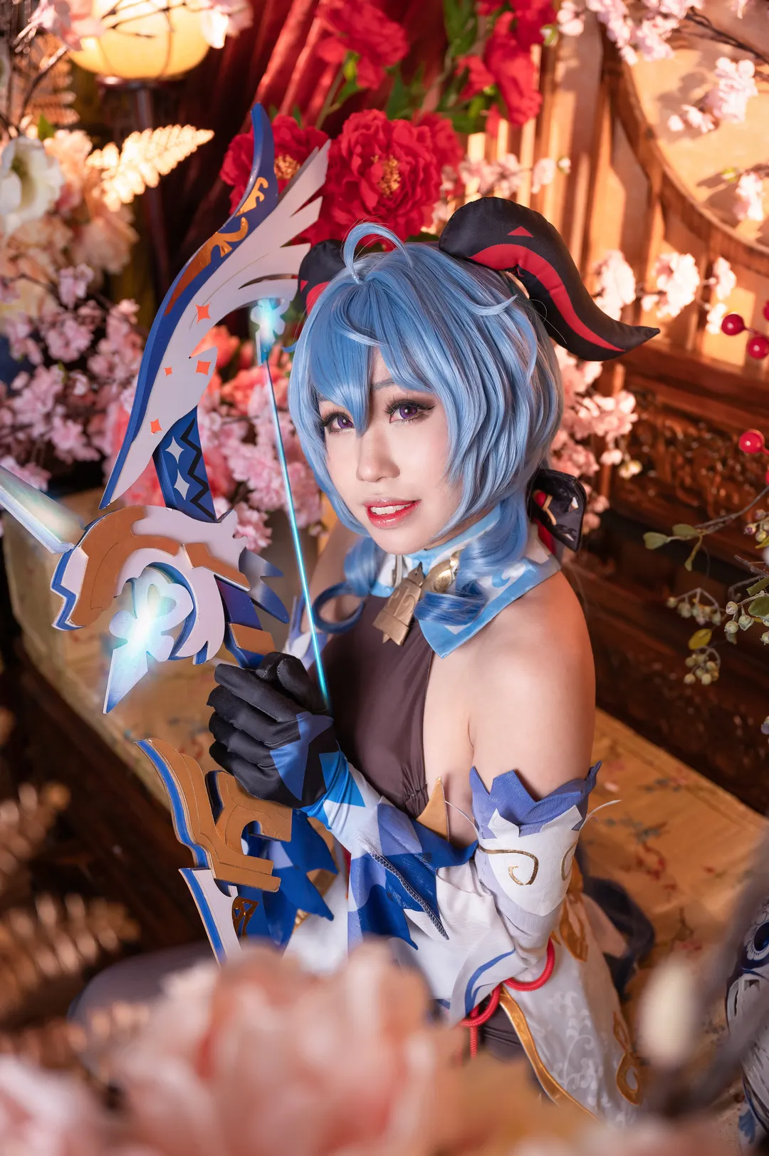 原神, キャラクター再現, 甘雨 コスプレ, 雰囲気, 海灯祭 - 9枚目