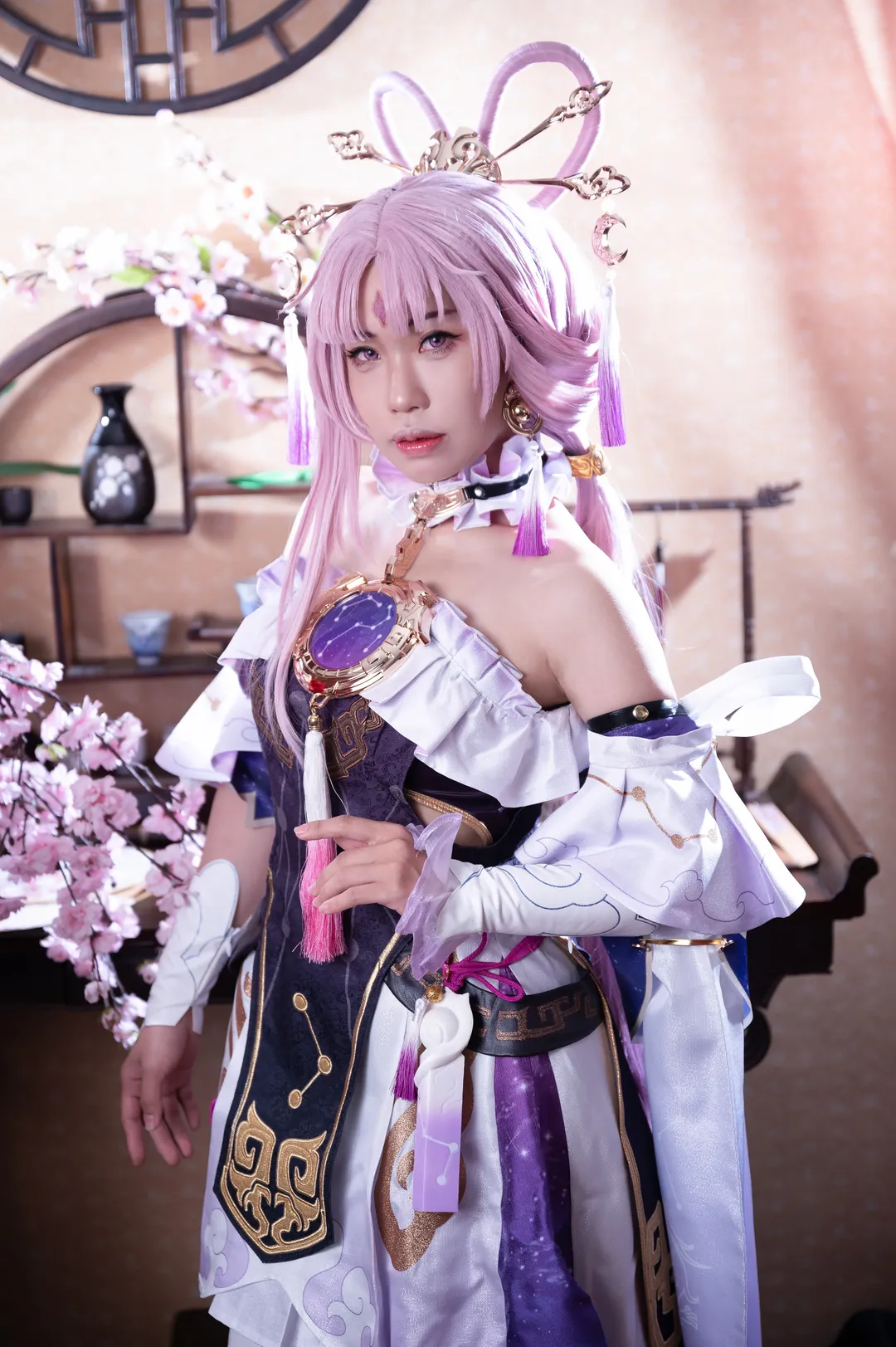 cosplay, Honkai: Star Rail, Honkai: Star Rail, Fu Xuan cosplay, Wig styling