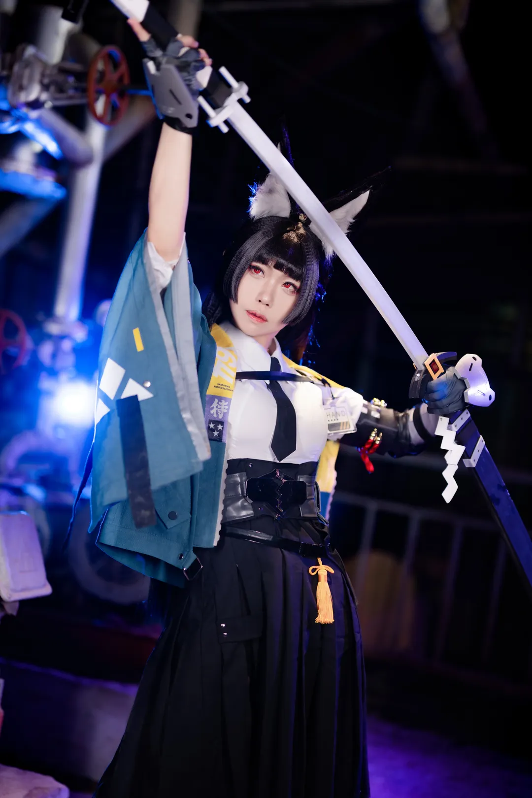 绝区零, 星见雅cos, 夜景人像, cosplay摄影, 二次元角色扮演 - 第1张
