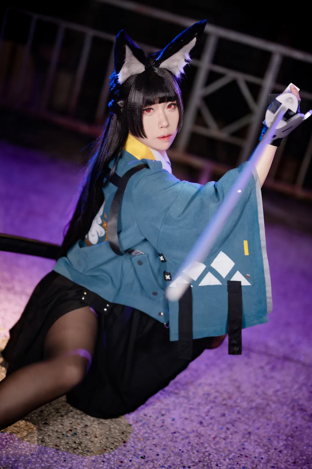 绝区零, 星见雅cos, 夜景人像, cosplay摄影, 二次元角色扮演 - 第4张