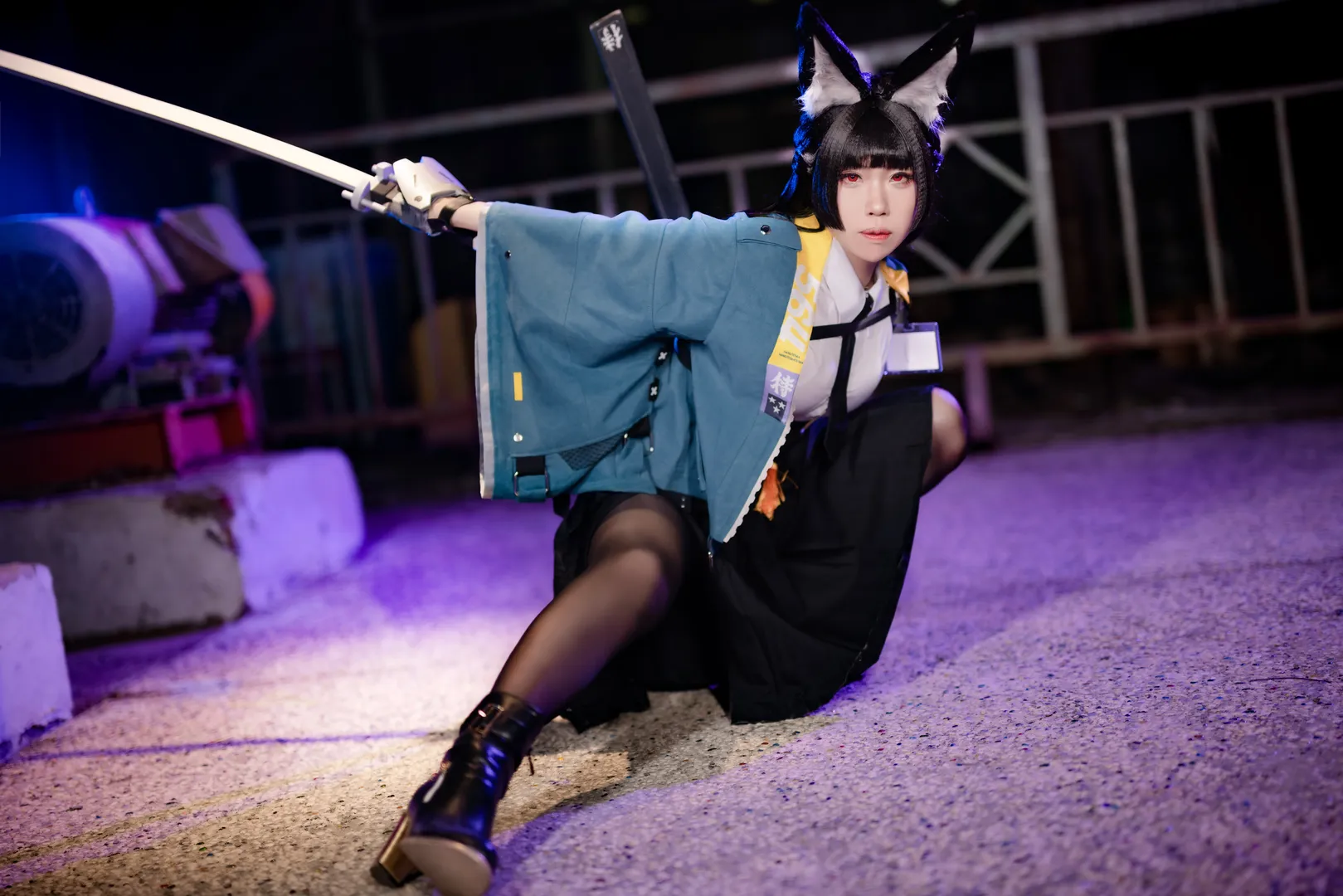 绝区零, 星见雅cos, 夜景人像, cosplay摄影, 二次元角色扮演 - 第5张