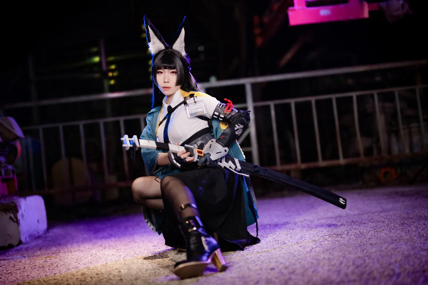 绝区零, 星见雅cos, 夜景人像, cosplay摄影, 二次元角色扮演 - 第6张