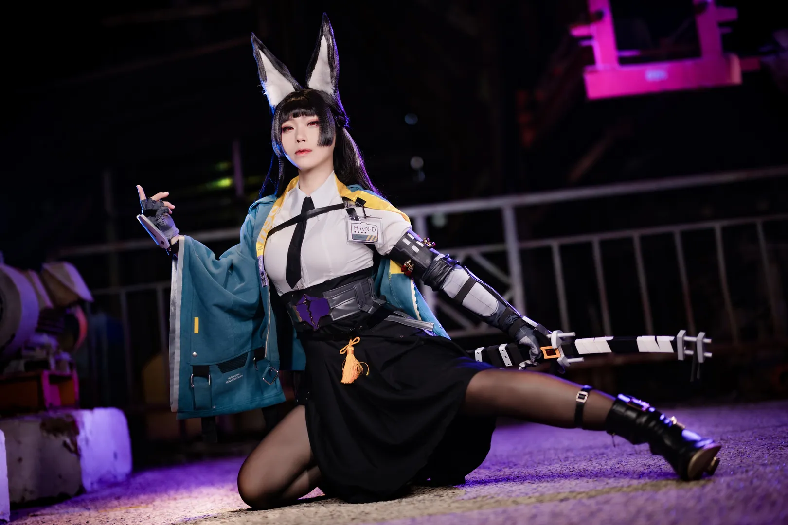 绝区零, 星见雅cos, 夜景人像, cosplay摄影, 二次元角色扮演 - 第7张