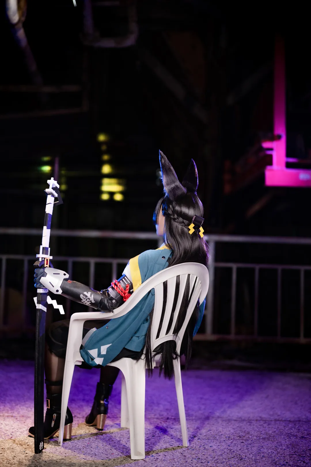 绝区零, 星见雅cos, 夜景人像, cosplay摄影, 二次元角色扮演 - 第9张