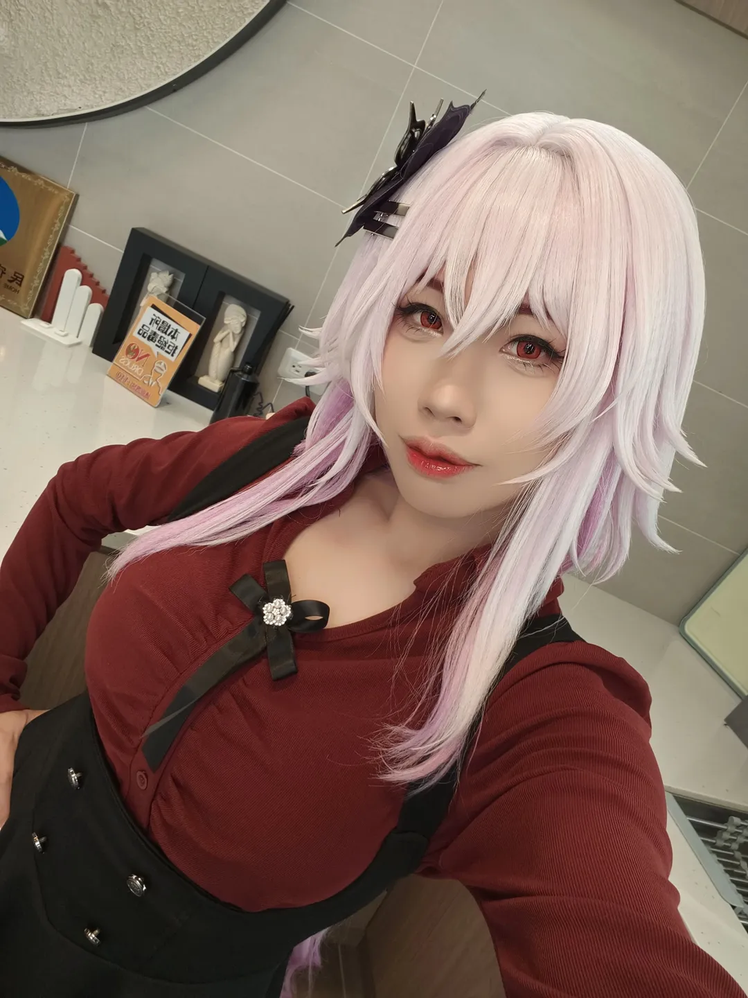 崩坏星穹铁道, 长夜月cos, 假发造型, cosplay日常, 翁法罗斯合宿 - 第1张