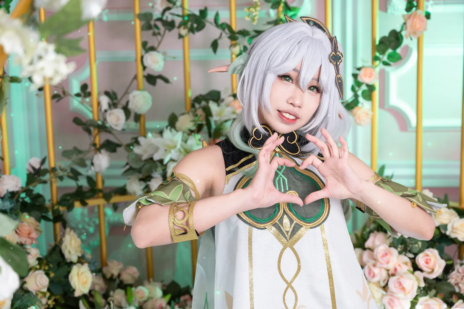 Genshin Impact, cosplay, Nahida Cosplay, Flower field photography, Dendro Archon - Image 11