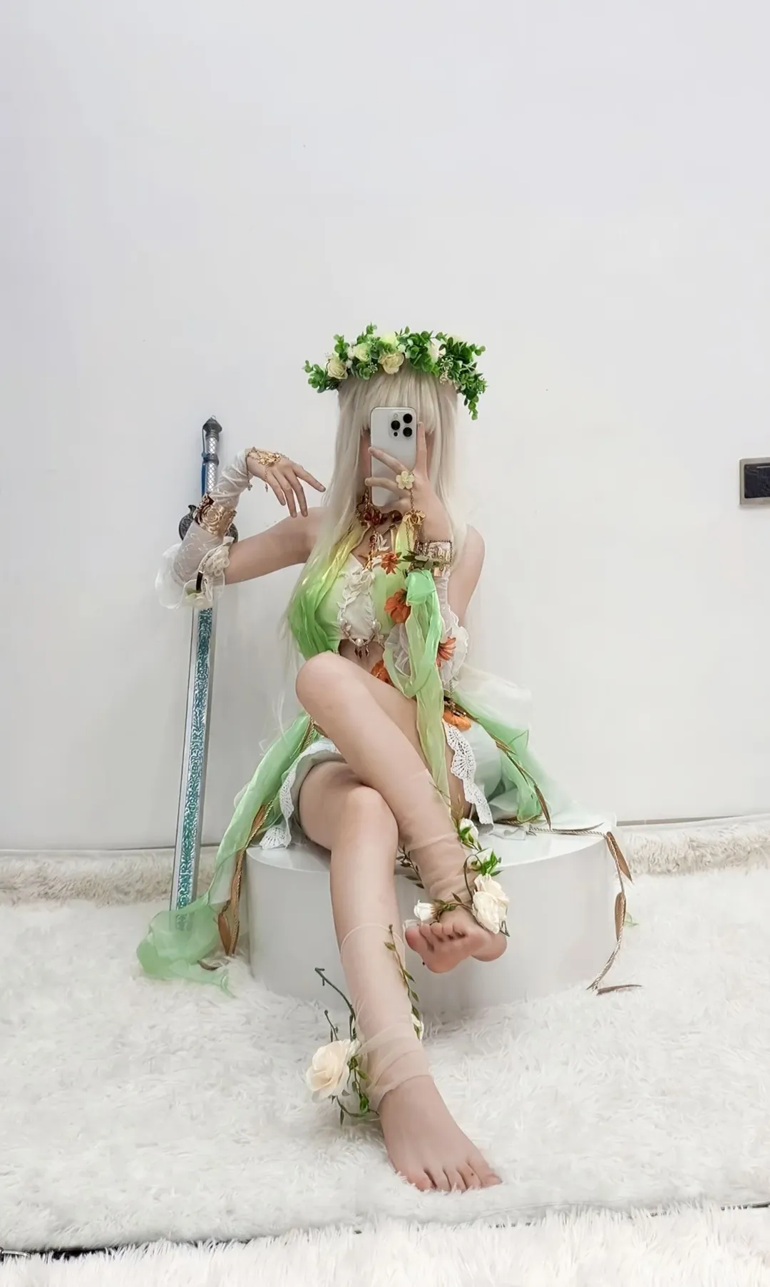 Cosplay, 森系穿搭, 仙女风格, 汉服元素, 花卉装饰