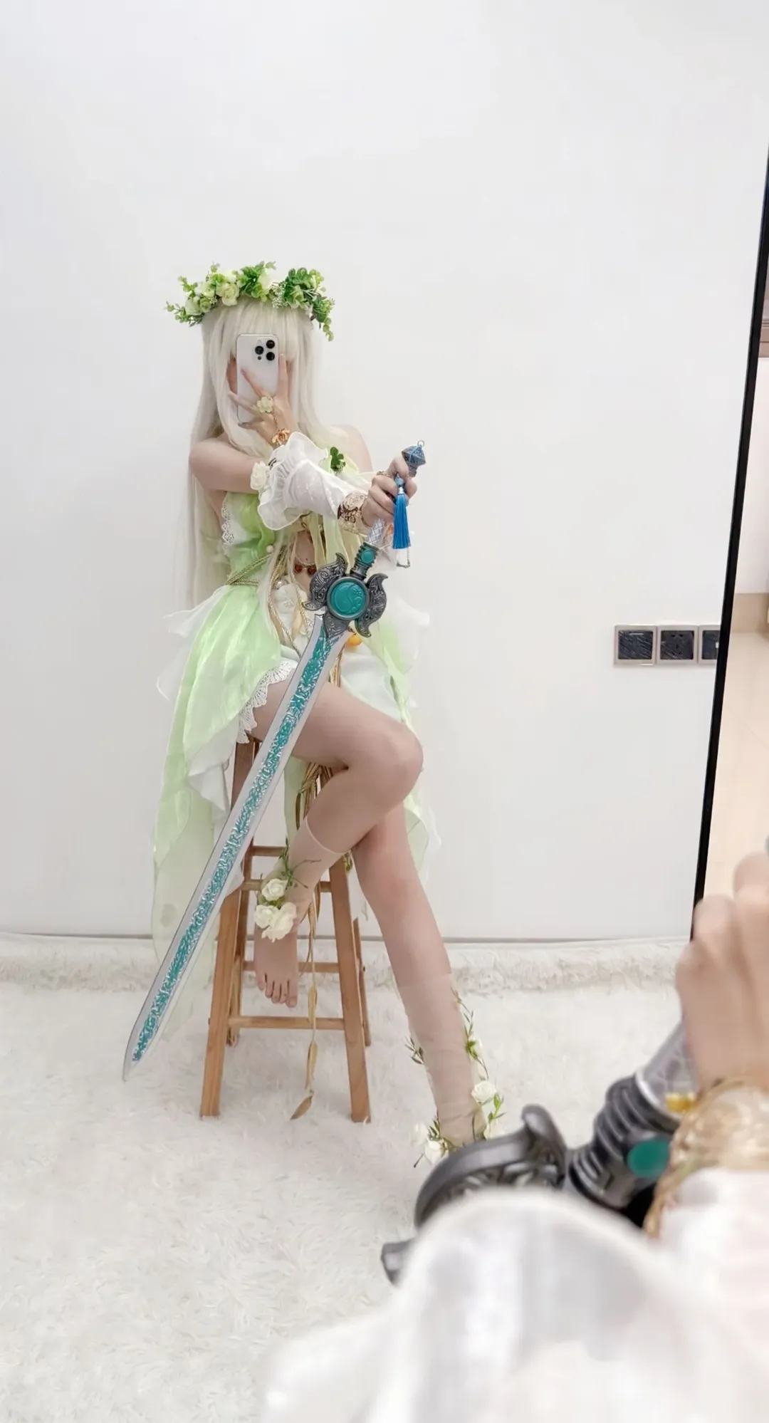 殷紫萍cos, cosplay摄影, 游戏角色扮演, 花精灵, 森系少女 - 第1张
