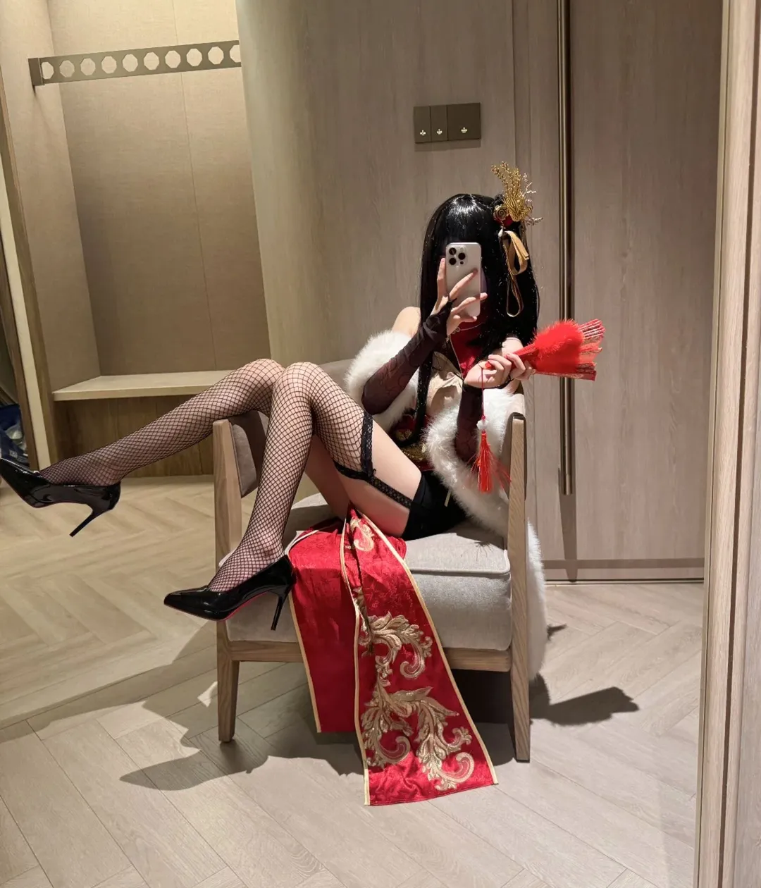 碧蓝航线, 旗袍cos, cosplay摄影, 二次元穿搭, 大凤cos