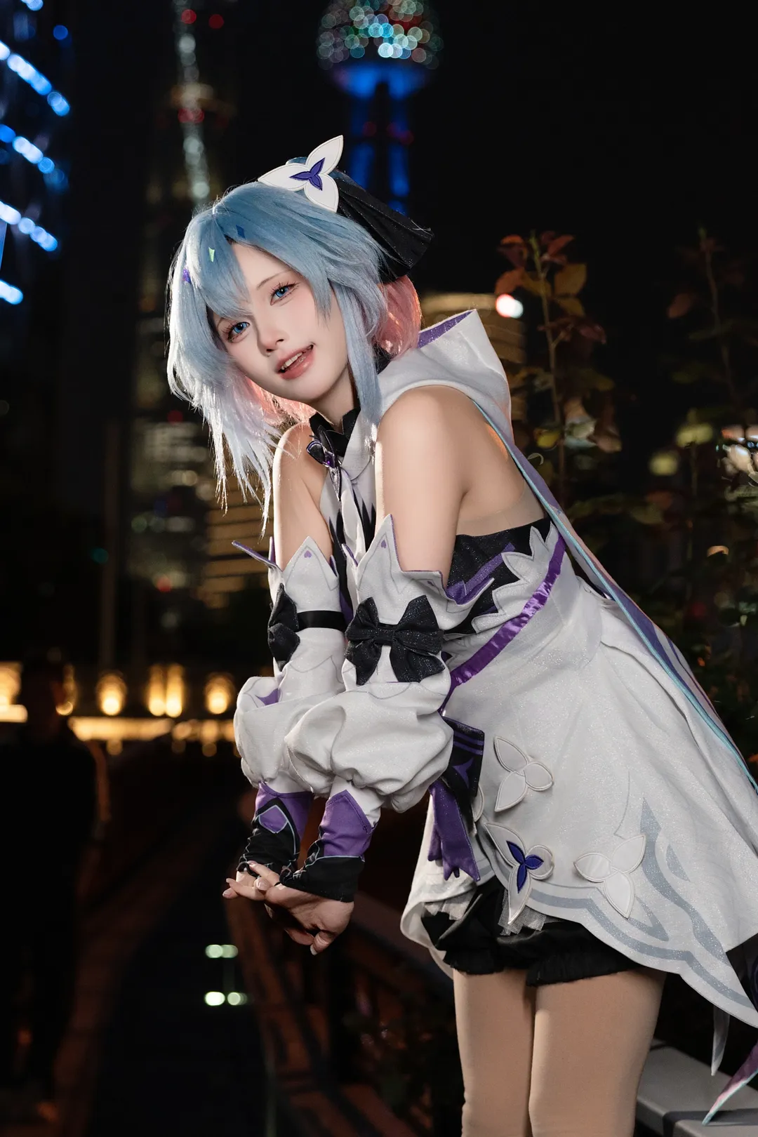 二次元摄影, 王者荣耀, 城市夜景, 小乔cos, 时之魔女 - 第2张