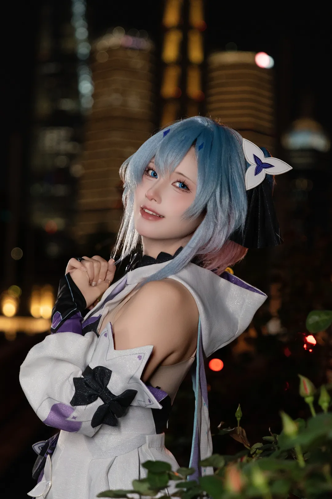 二次元摄影, 王者荣耀, 城市夜景, 小乔cos, 时之魔女 - 第4张