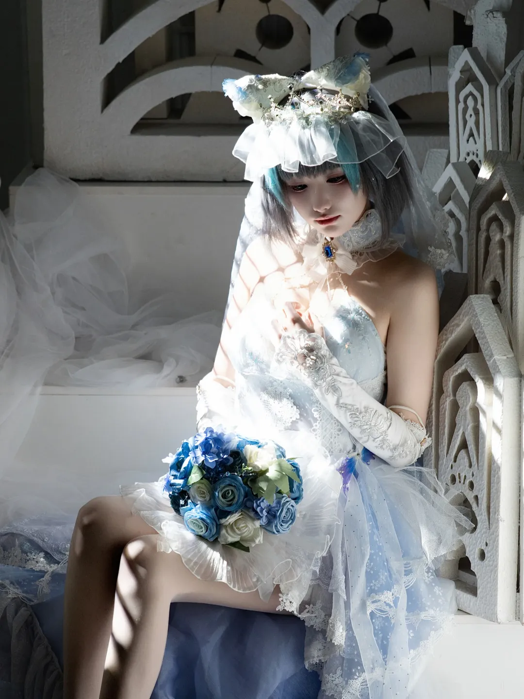 柴郡cos, 碧蓝航线, cosplay摄影, 二次元高级感, 棚拍布光