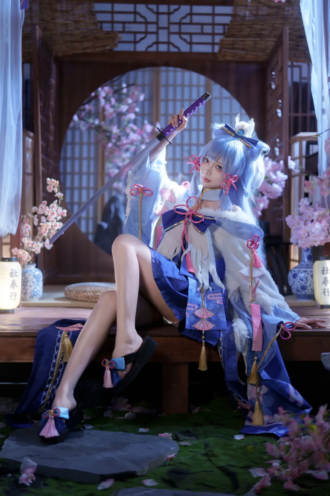 原神, コスプレ, 二次元撮影, 神里綾華 コスプレ, 白鷺桜華 - 2枚目
