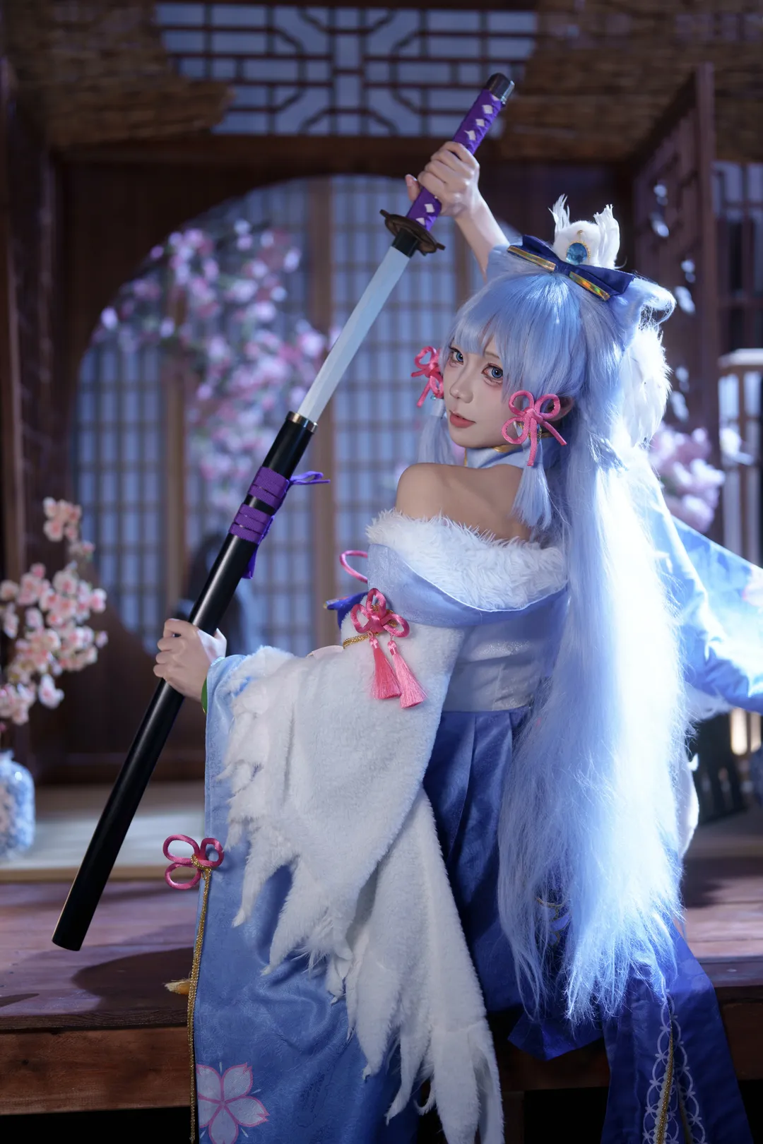 原神, コスプレ, 二次元撮影, 神里綾華 コスプレ, 白鷺桜華 - 3枚目