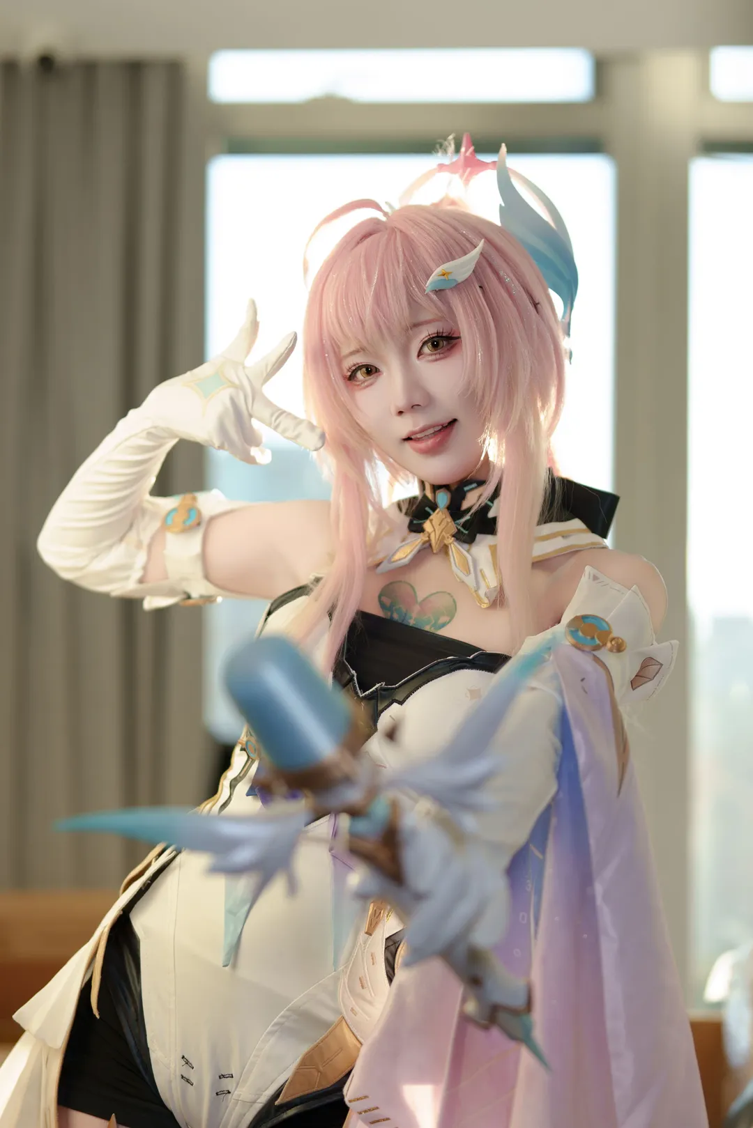 鸣潮, cosplay, 二次元摄影, 爱弥斯cos, 飞行雪绒 - 第3张