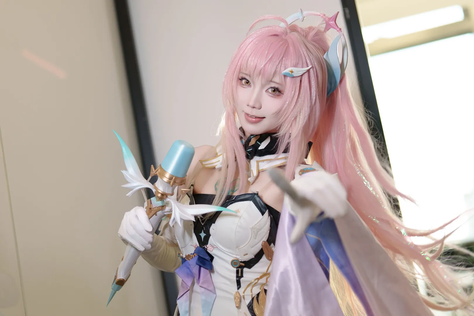 鸣潮, cosplay, 二次元摄影, 爱弥斯cos, 飞行雪绒 - 第5张