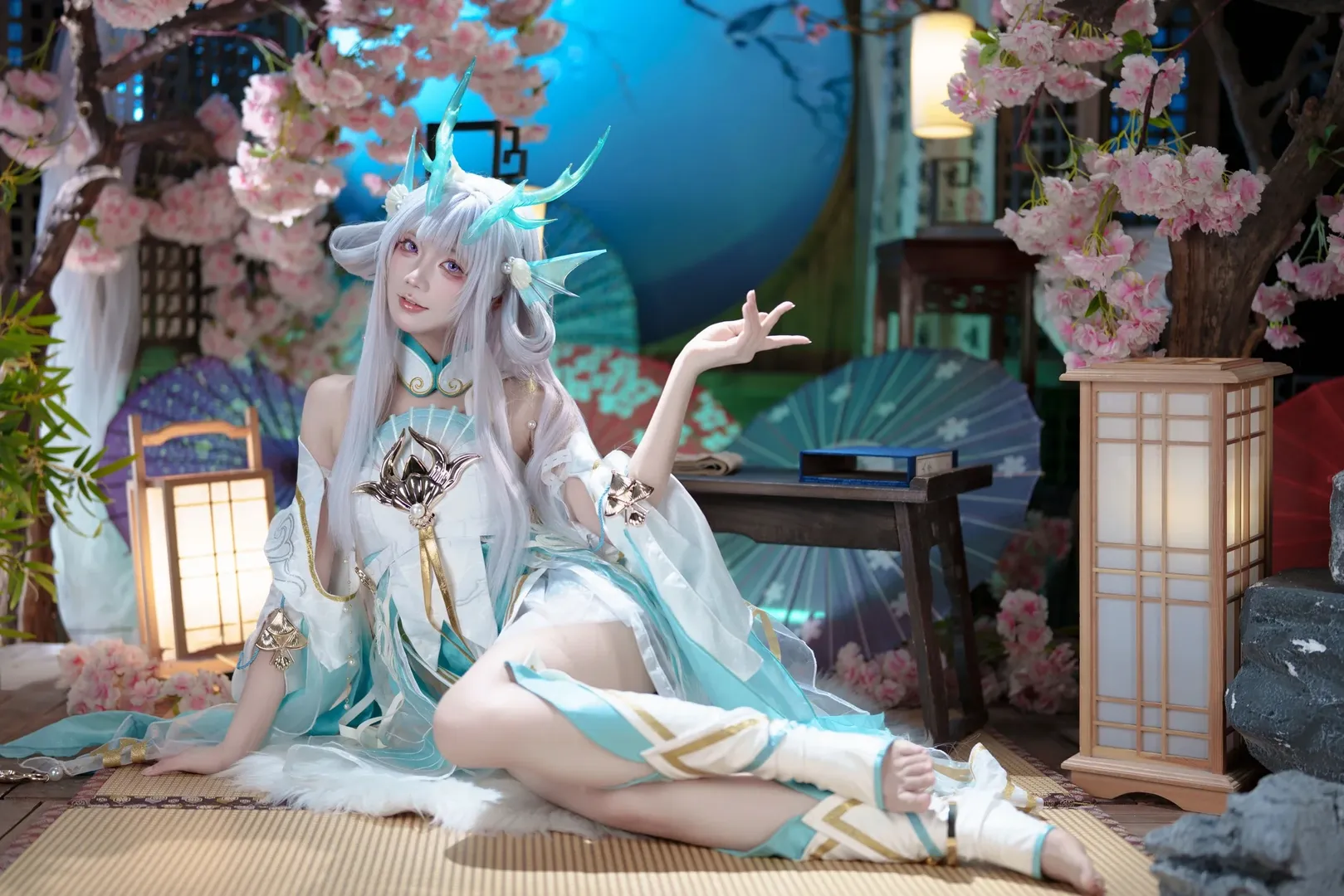 Anime-style photography, Honor of Kings, Xishi cosplay, Mermaid's Song, Sony mirrorless camera