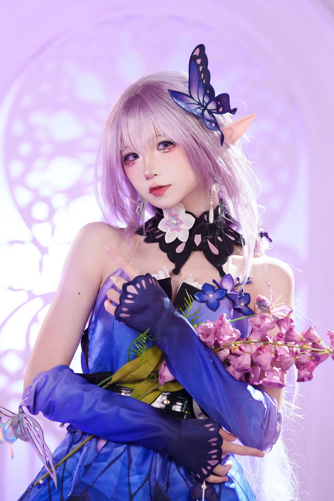 cosplay, Honkai: Star Rail, Castorice cosplay, Butterflies dancing gracefully, Honkai: Star Rail (HSR)