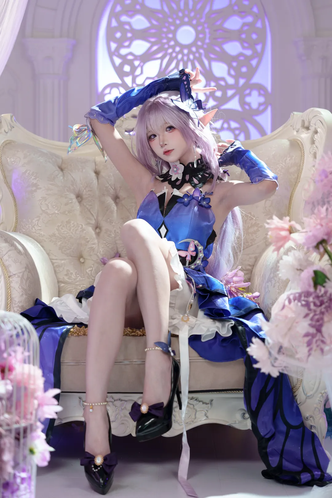cosplay, Honkai: Star Rail, Castorice cosplay, Butterflies dancing gracefully, Honkai: Star Rail (HSR) - Image 2