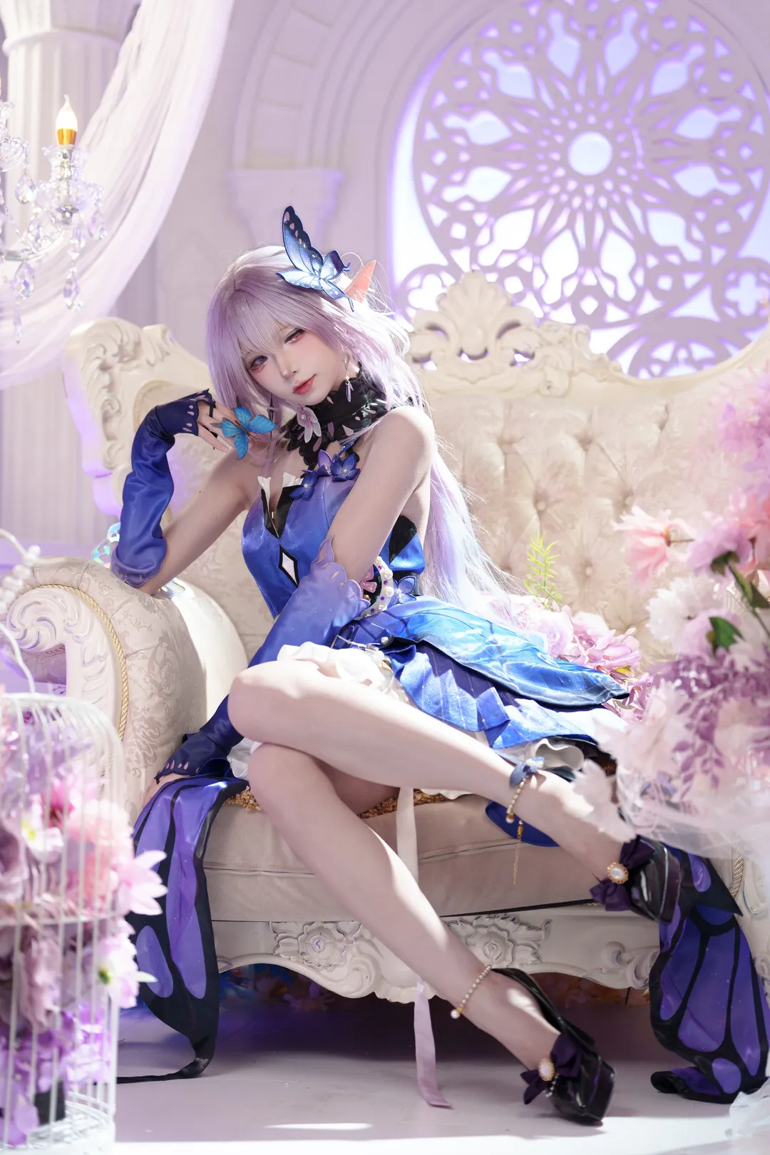 cosplay, Honkai: Star Rail, Castorice cosplay, Butterflies dancing gracefully, Honkai: Star Rail (HSR) - Image 4