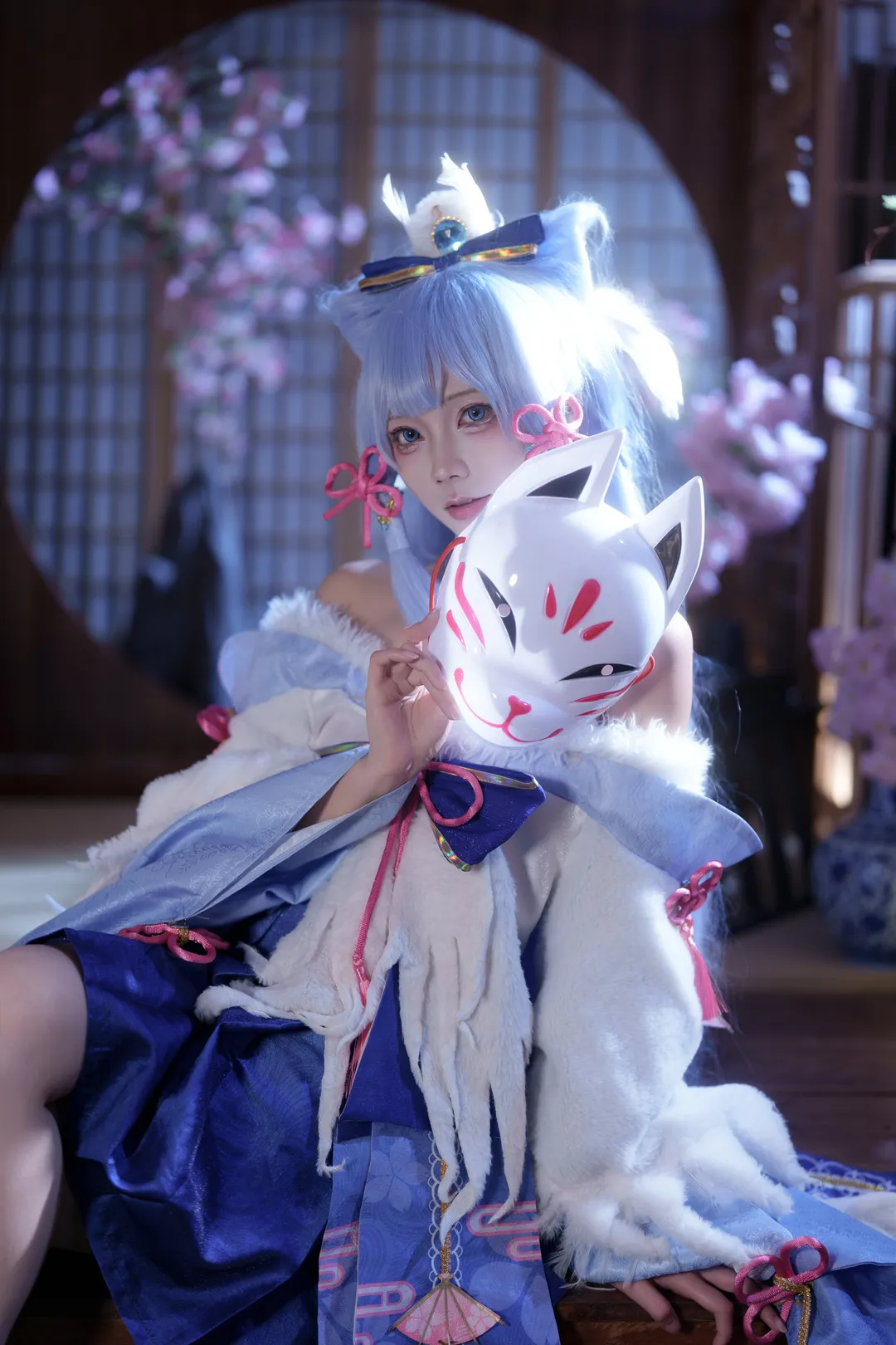 原神, 二次元摄影, 神里绫华cos, 白鹭樱华, 和风妆造 - 第3张