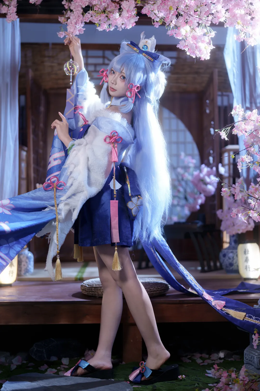 原神, 二次元摄影, 神里绫华cos, 白鹭樱华, 和风妆造 - 第5张