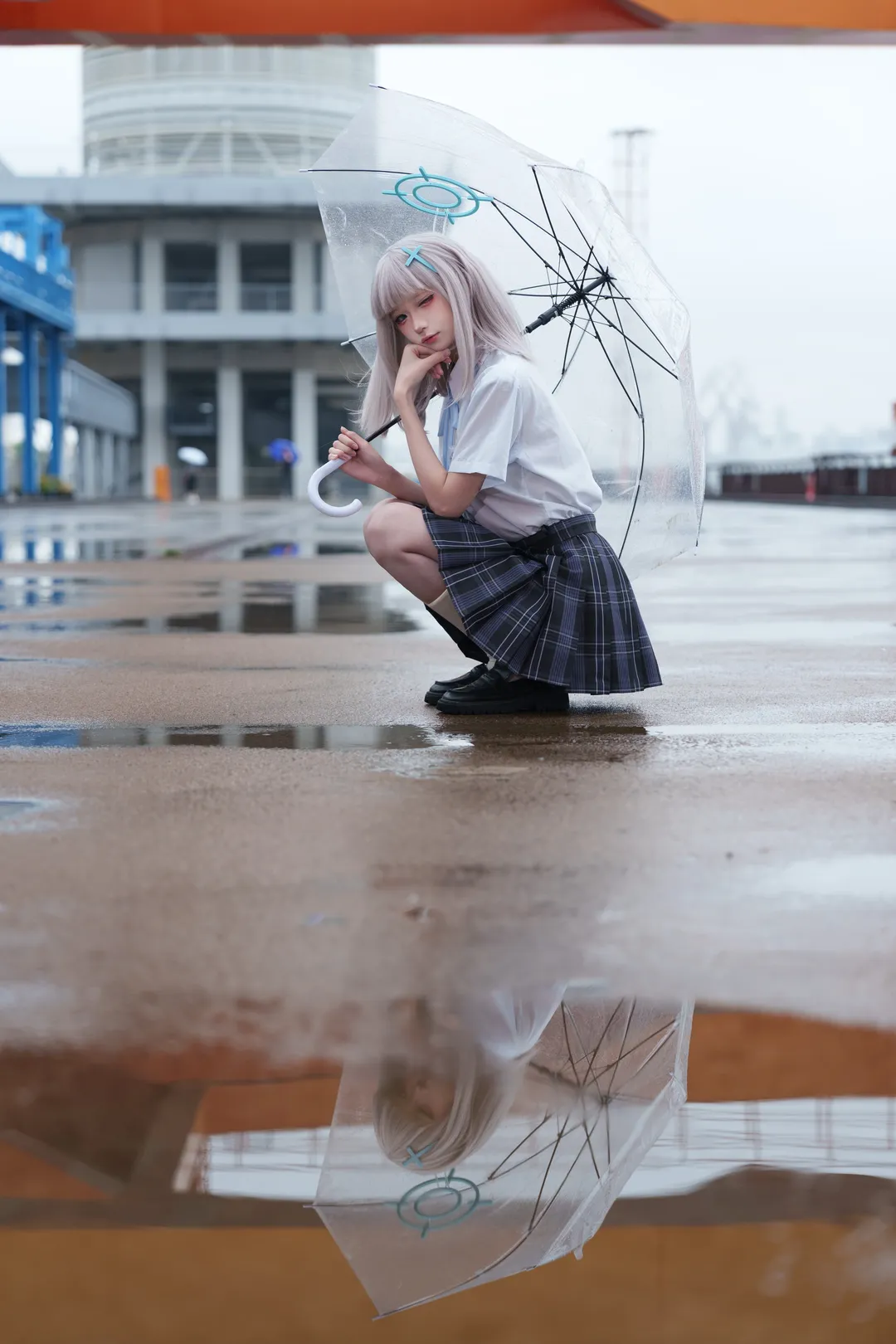 二次元摄影, 蔚蓝档案, JK制服, 砂狼白子cos, 上海cosplay - 第1张