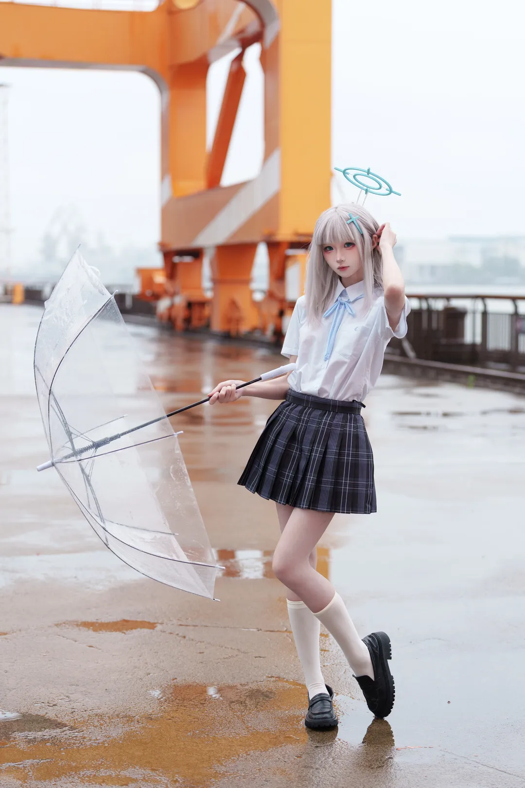 二次元摄影, 蔚蓝档案, JK制服, 砂狼白子cos, 上海cosplay - 第2张