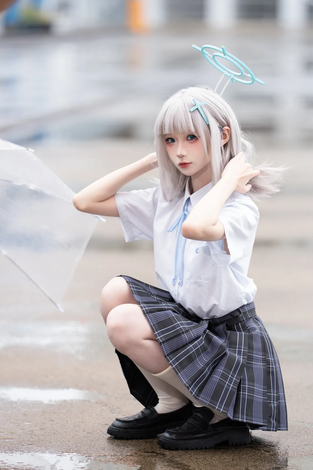 二次元摄影, 蔚蓝档案, JK制服, 砂狼白子cos, 上海cosplay - 第3张